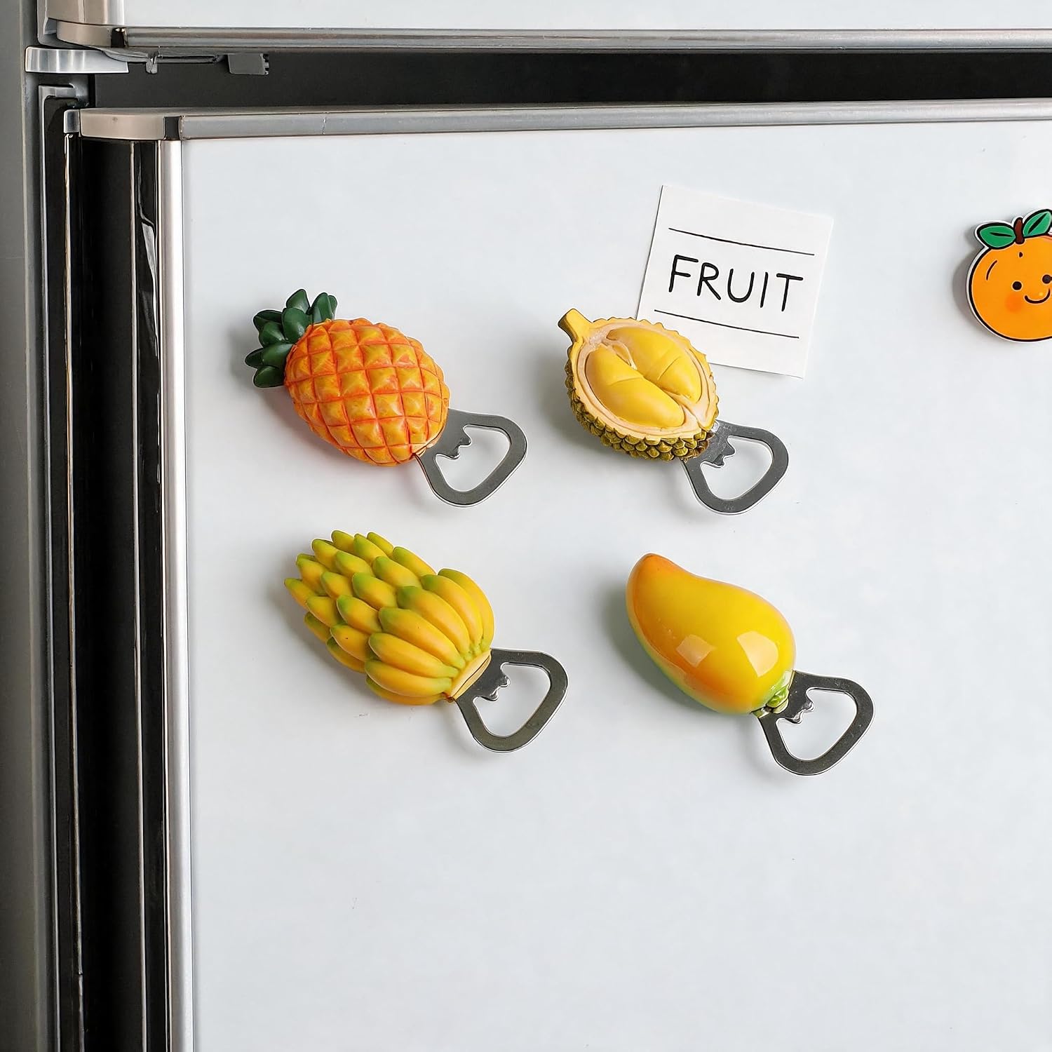 Fridge Magnets Magnetic Bottle Opener, Cute Funky Home Decor, Creative Cute Bottle Opener for Beer, Ideal for Kitchen, Bar & Home, Gift for Beer Lovers, Home Decor Enthusiasts & Party Hosts