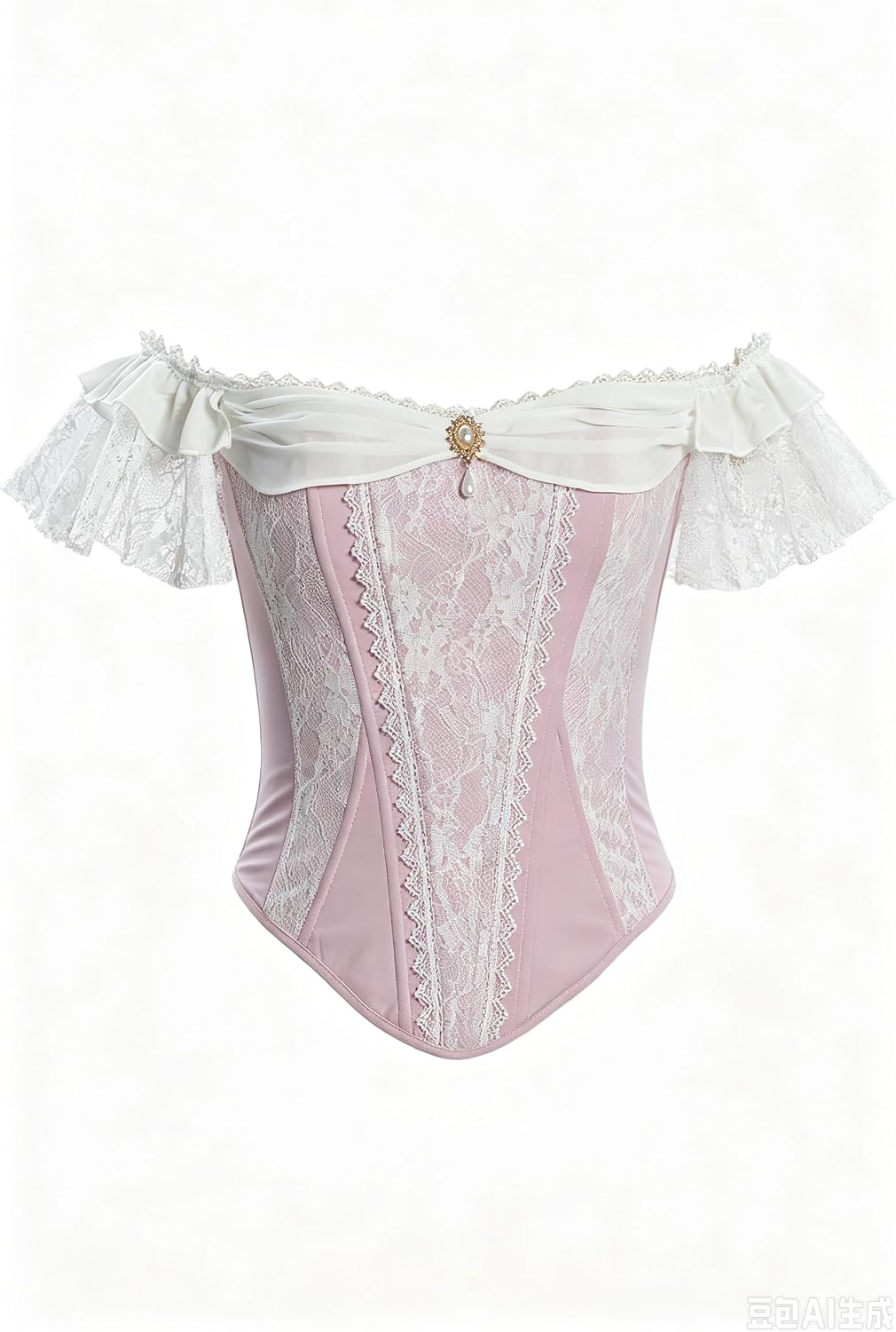 daizbella Medieval Renaissance Corset Top Victorian Off Shoulder Bustier