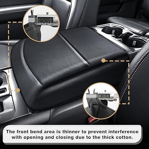 Miniatura 240 de Muslogy Funda de consola central compatible con Honda Pilot 2023 2024 2025, 2024 2025 2026 Ridgeline/Passport Accesorios para apoyabrazos, tapa