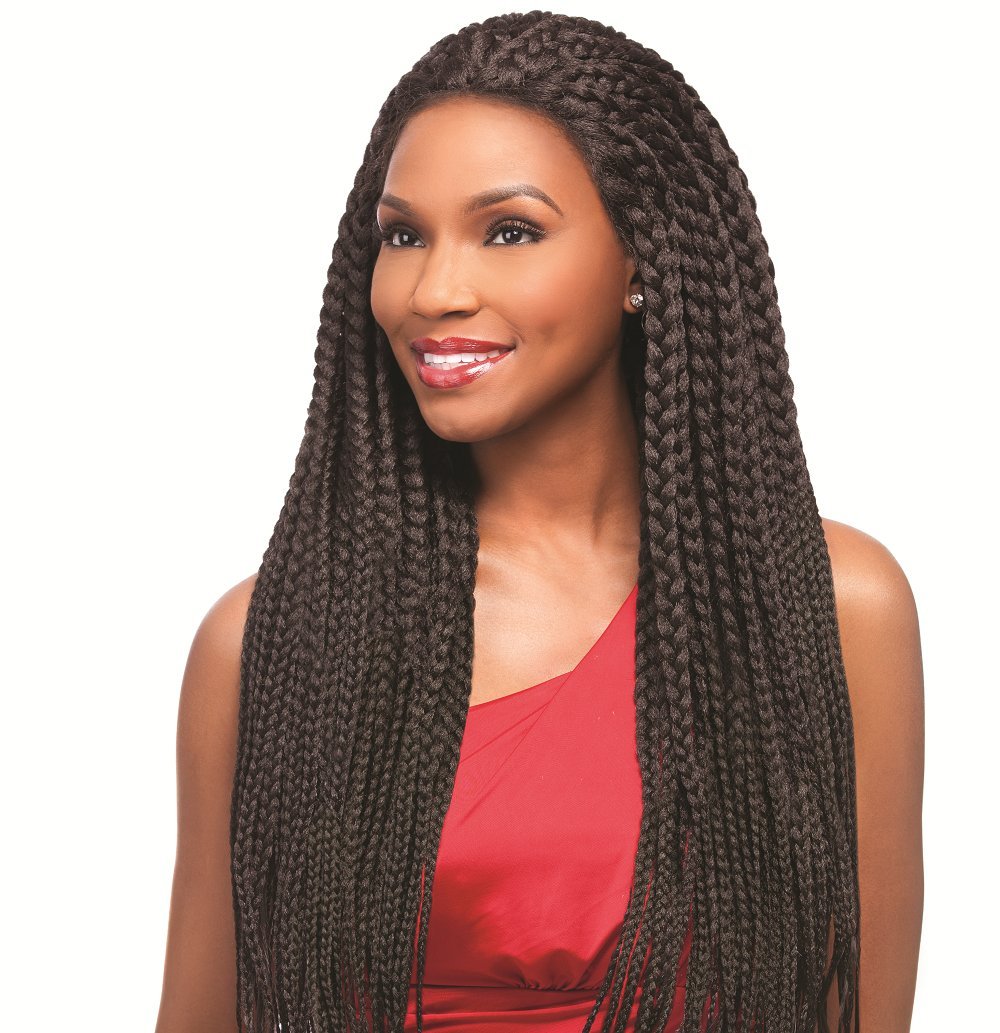 Sensationnel lace front wig - senegal maxi braid lace wig