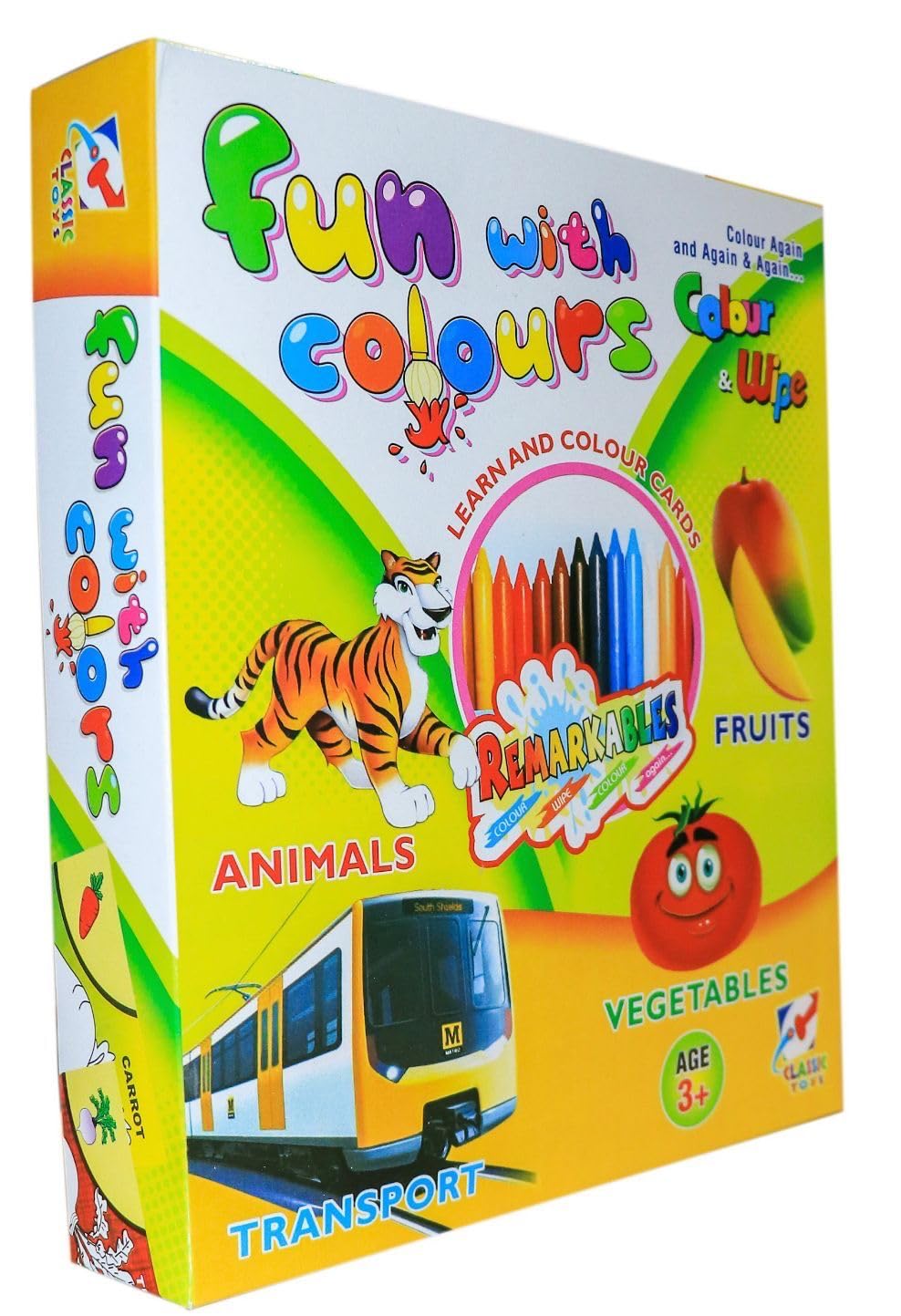 1. TOYSHOYE Fun with Colours for Kids | Discover Colouring Games, Art Craft Ideas| and Board Game Colouring Sheets for Endless Fun| 3-12 Years 1