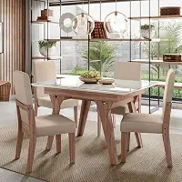 CONJUNTO SALA DE JANTAR DUBAI 1,10 COM 4 CADEIRAS AMEND 74B