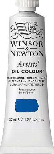 Vista 106 de Winsor & Newton Pintura al óleo para artistas, tubo de 37 ml (1.25 oz), Verde Mineral Profundo Tubo de 1.25 oz