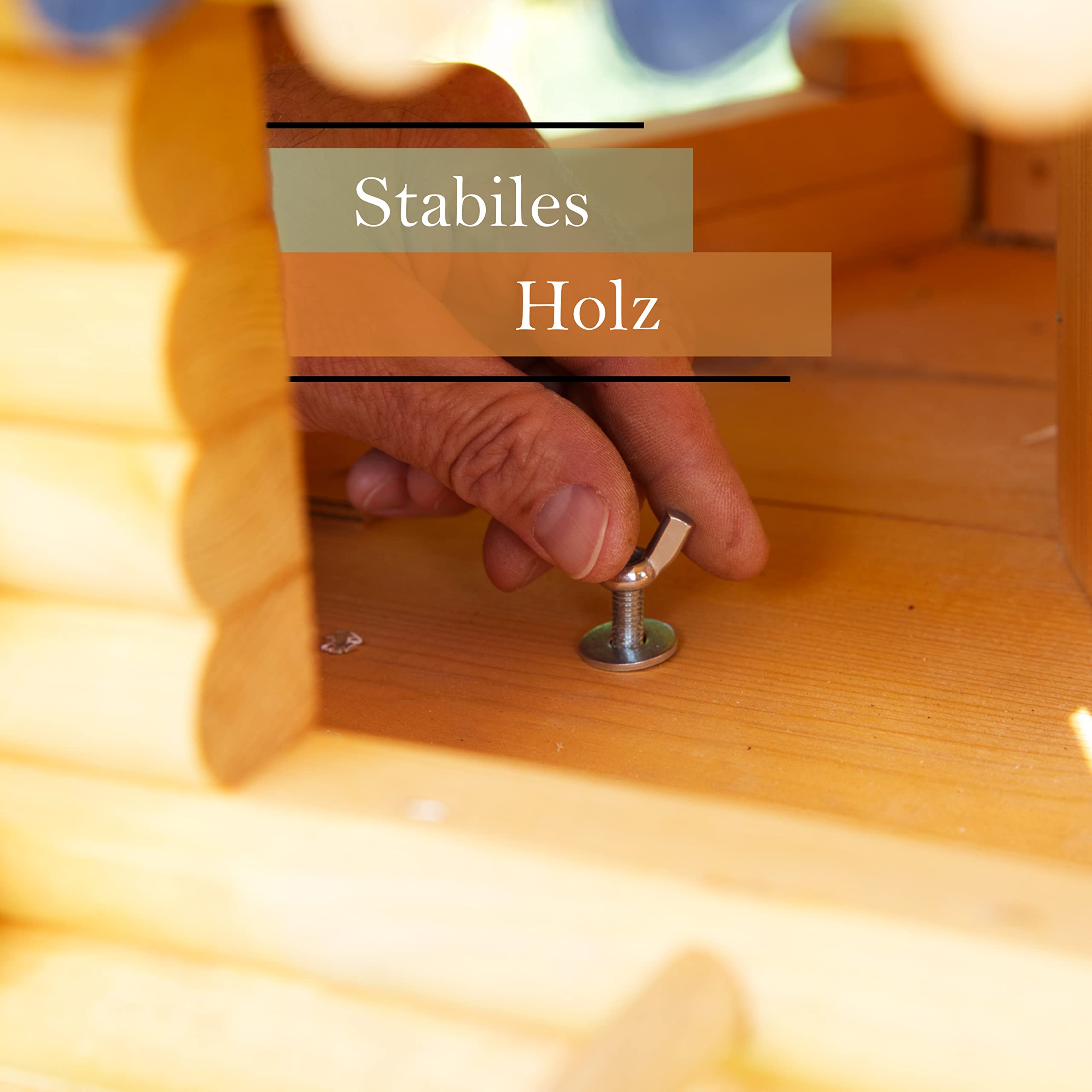 Deko-Shop-Hannusch XXL Luxus Vogelhaus wahlweise mit Solarbeleuchtung absoluter Blickfang, Vogelfutterhaus aus Holz, V13 XXL wahlweise mit Ständer, Silo (XXL mit Ständer, anthrazit Steindach)