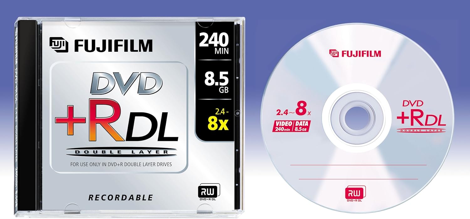 Fuji Photo Film USA Inc 25302913 Fuji 2.4x DVD+R Double