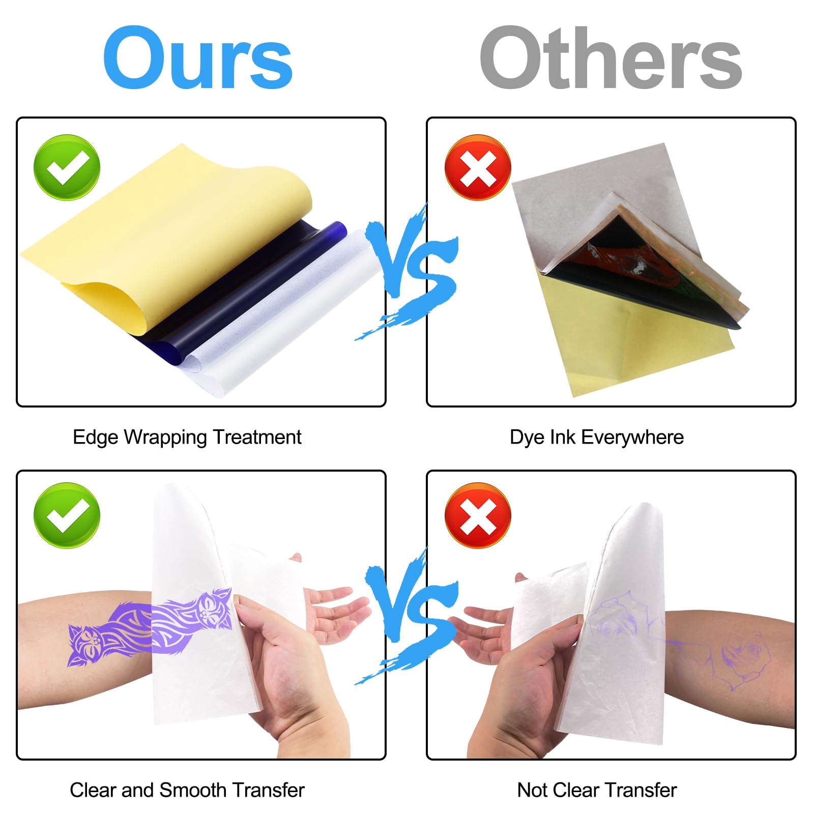 Tattoo Transferpapier – 10 Blätter, Ca. 30 X 21 Cm, Für Schablonen Und Tattoo-Vorlagen