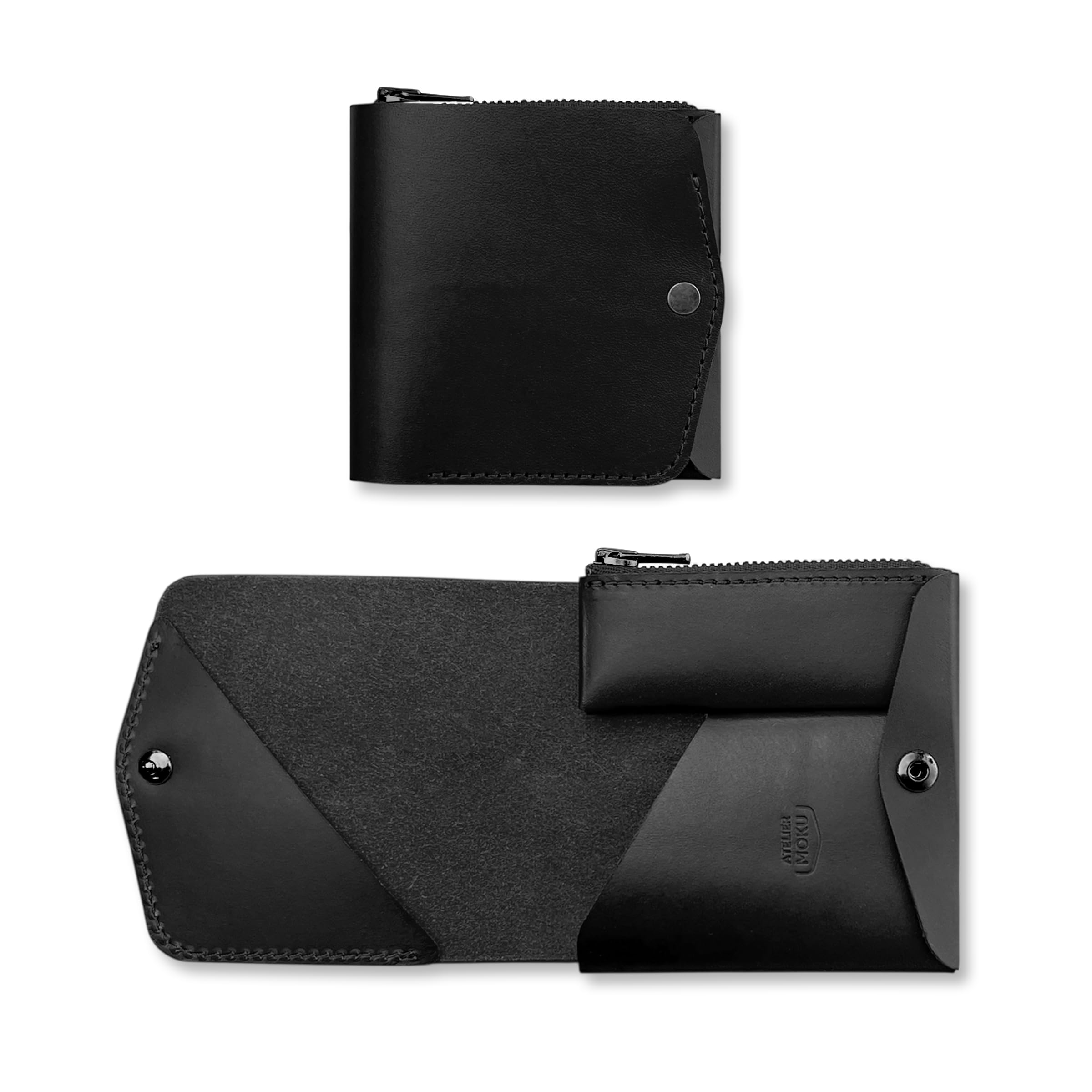 Amazon | [moku] 小さく薄い財布Saku ver.3 ブッテーロレザー ユニ