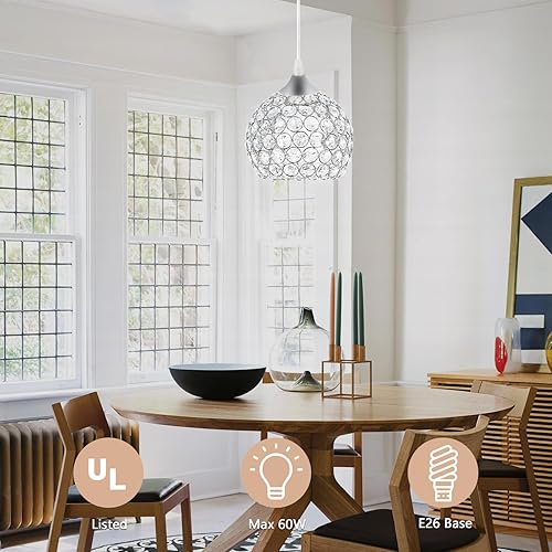 Miniatura 64 de Lámpara de techo colgante negra de 3 luces, mini candelabro, lámparas colgantes de techo ajustables, lámparas colgantes de cristal para isla