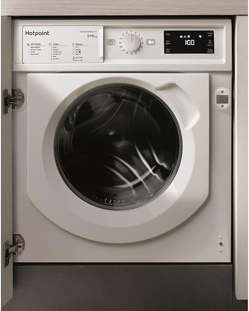 Hotpoint BI WDHG 961484 UK Built-in 9/6kg Washer Dryer, 1400rpm, White