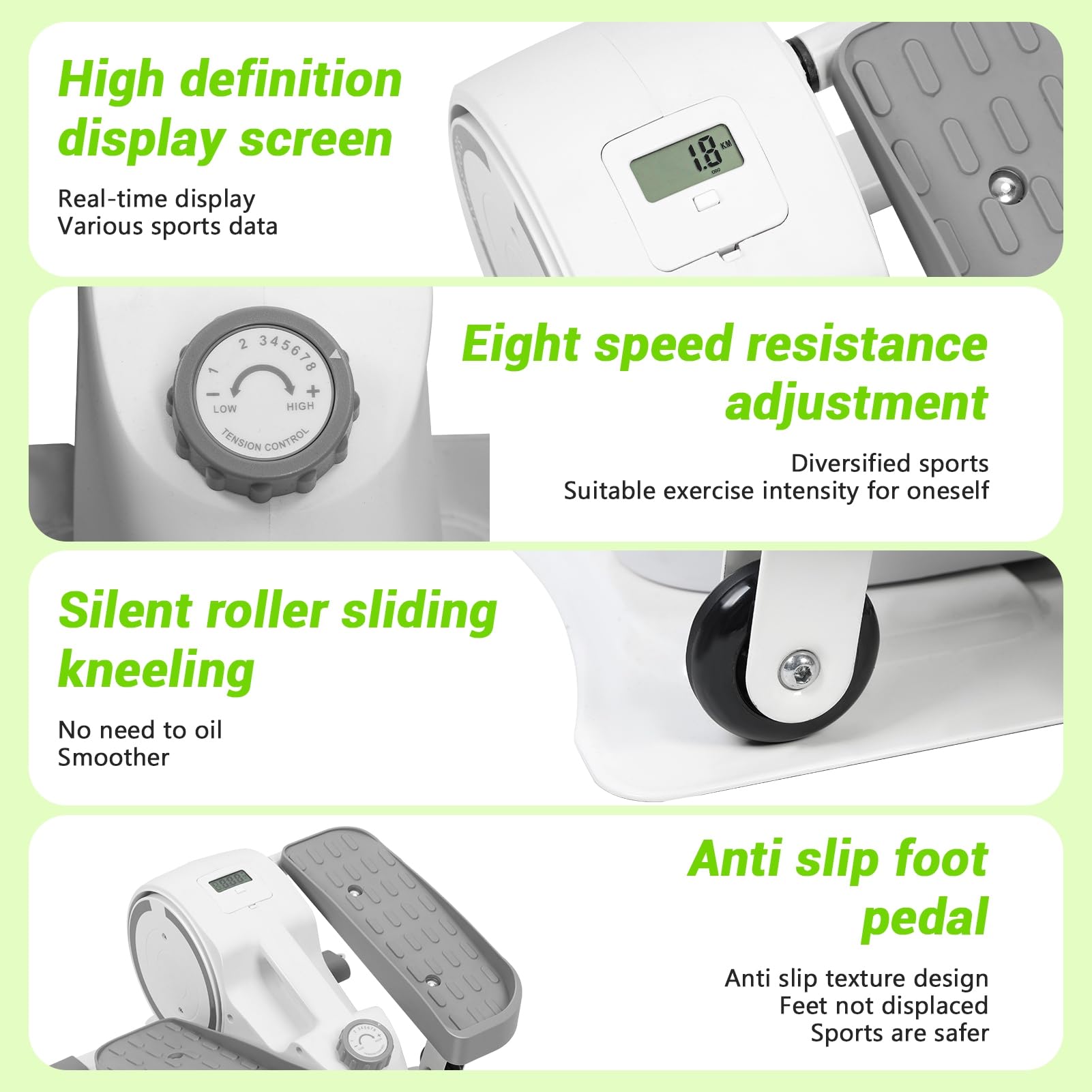 Pedali Antiscivolo Per Ellittica - Accessorio Fitness In PP Per Allenamento Gambe, Ufficio O Casa - Foto 7