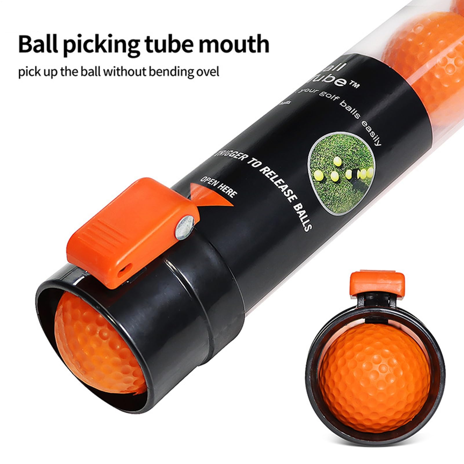 Raccoglitori di Palline – Tubo Trasparente per recuperare Le Palline | Strumento di Grande capacità, Leggero e Riutilizzabile, Tubo di Raccolta per Golf, parchi, da Golf, da Golf all'aperto