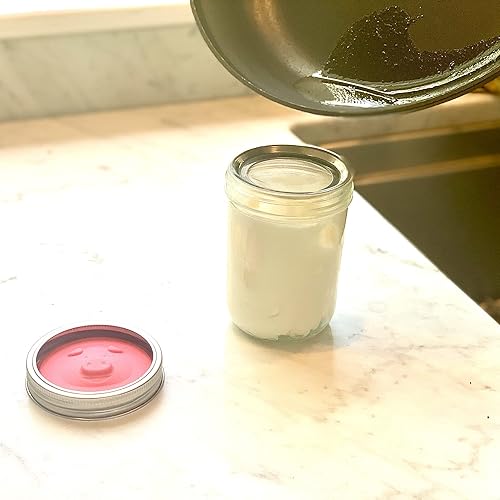 Miniatura 5 de Jarware Tapa de tarro de silicona con colador, boca ancha