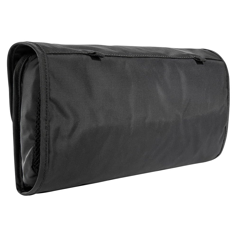 Tatonka Small Travelcare kosmetyczka – płaska kosmetyczka do zawieszenia z przegródkami i lustrem – czarna, 25 x 17 x 4 cm