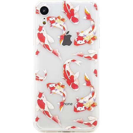 Amazon Co Jp Zukou 和風 Iphone Xr ケース クリア 透明 ソフト 和モダン 和柄 アイフォン スマホケース にしき鯉 魚 柄 Tpu ワイヤレス充電対応 家電 カメラ