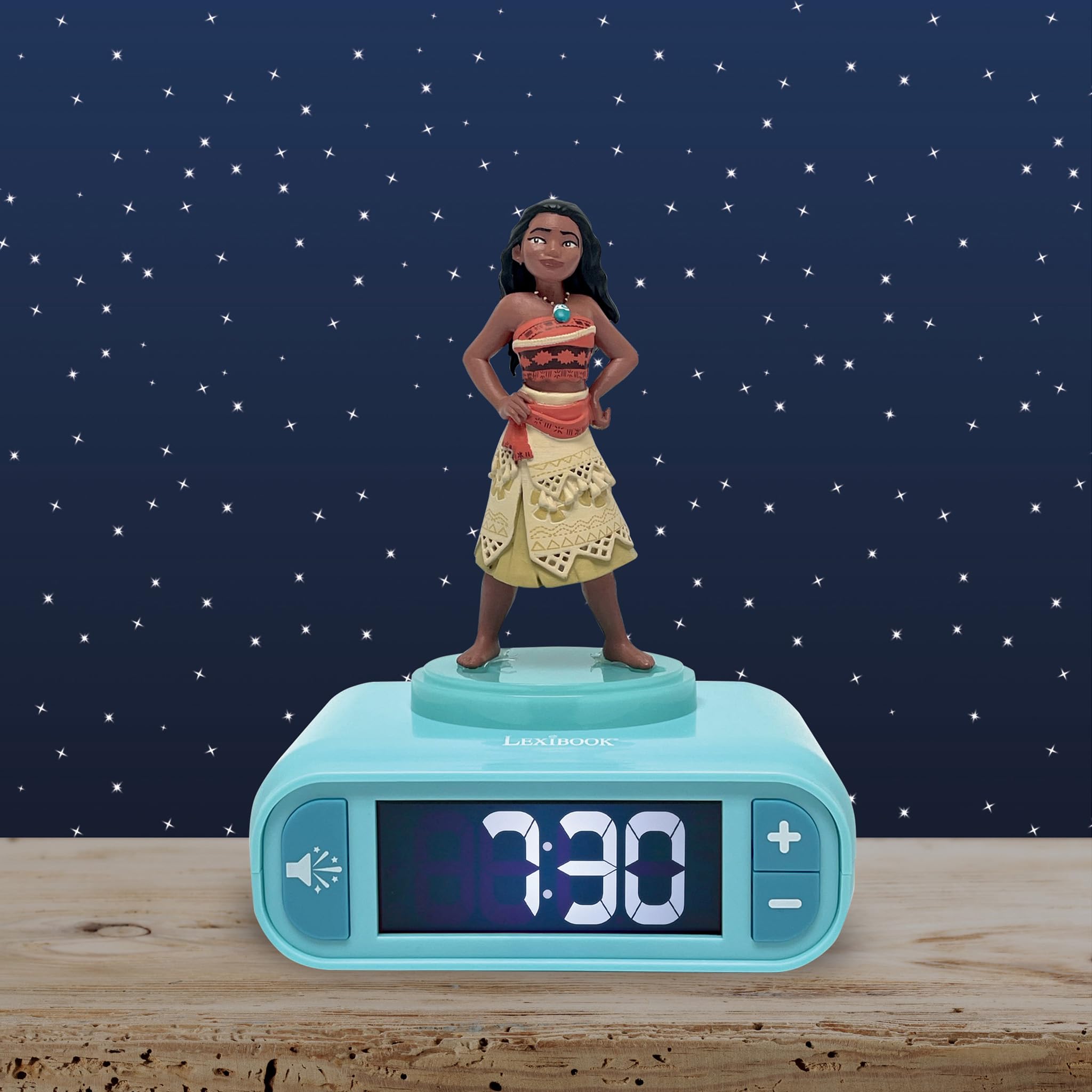 LEXIBOOK, Moana, Moana Nightlight Alarm Clock, Sounds and Melodies, Backlit LCD Screen, Luminous, Snooze, RL800VN - Image 2