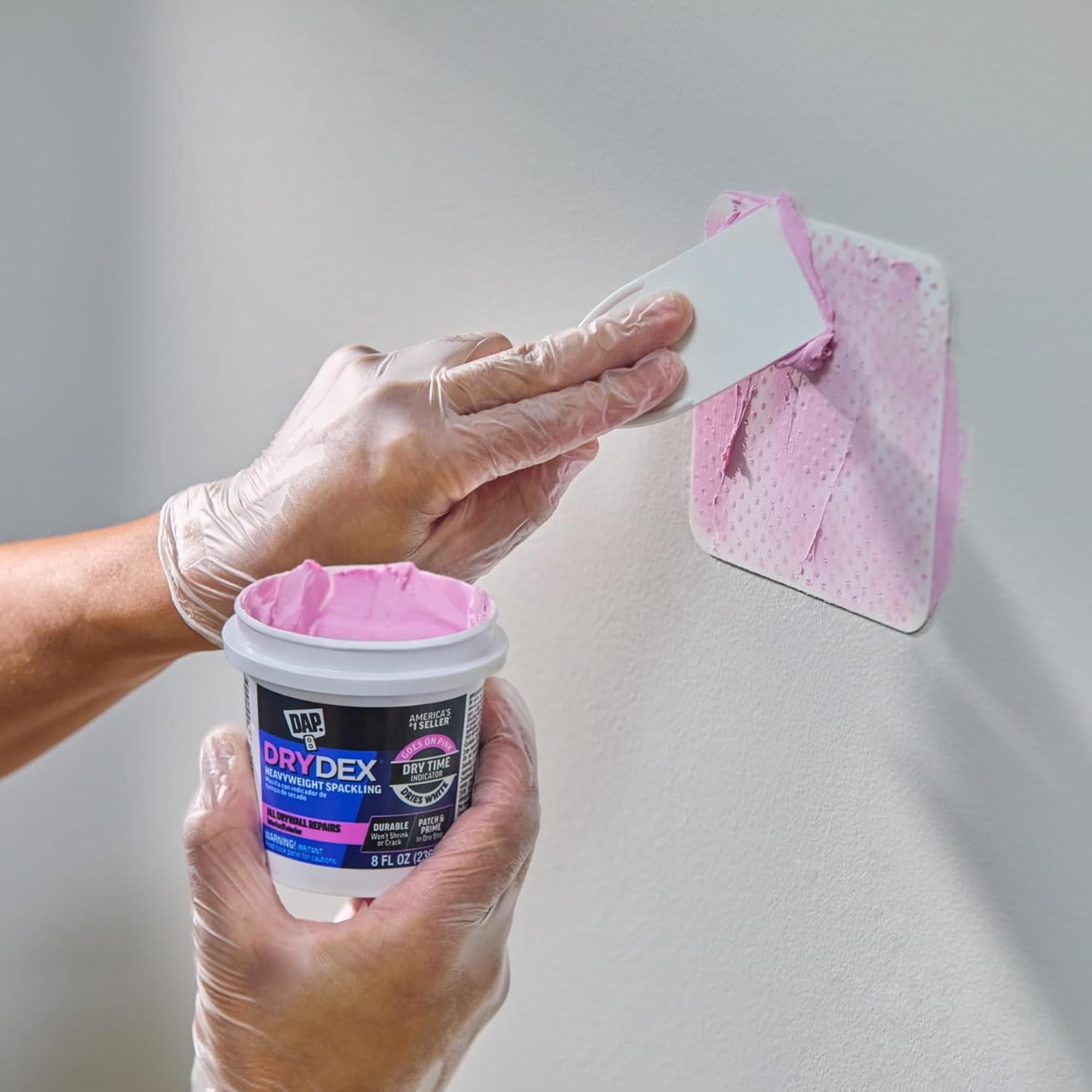 DAP 12345 7,6 cm kit Patch de réparation murale avec Drydex® Enduit