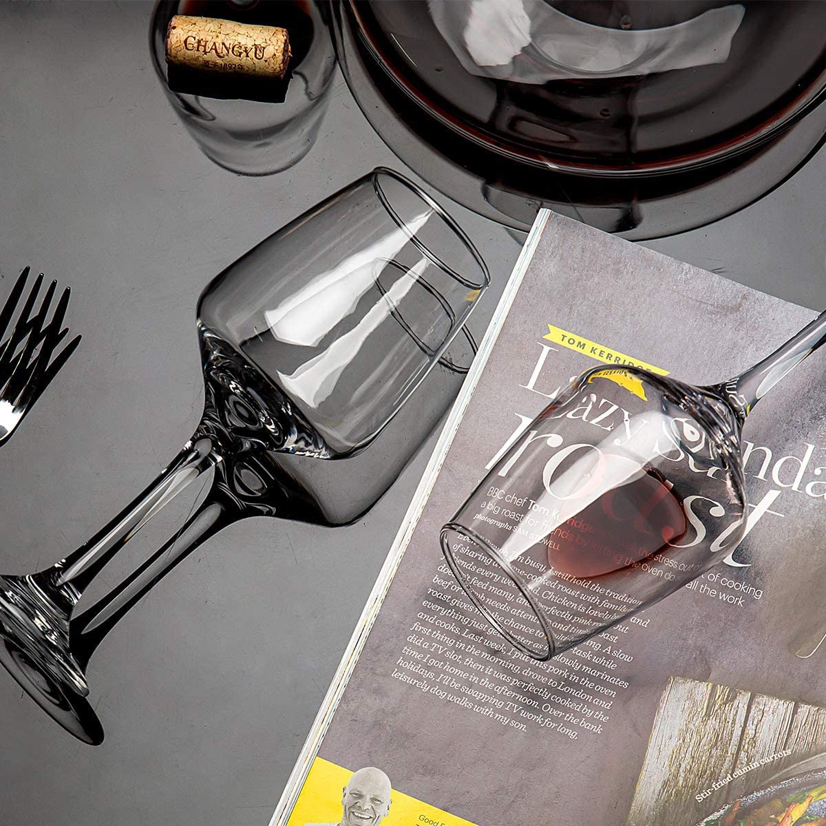 BINZO Wine Glasses - Set of 6 -4
