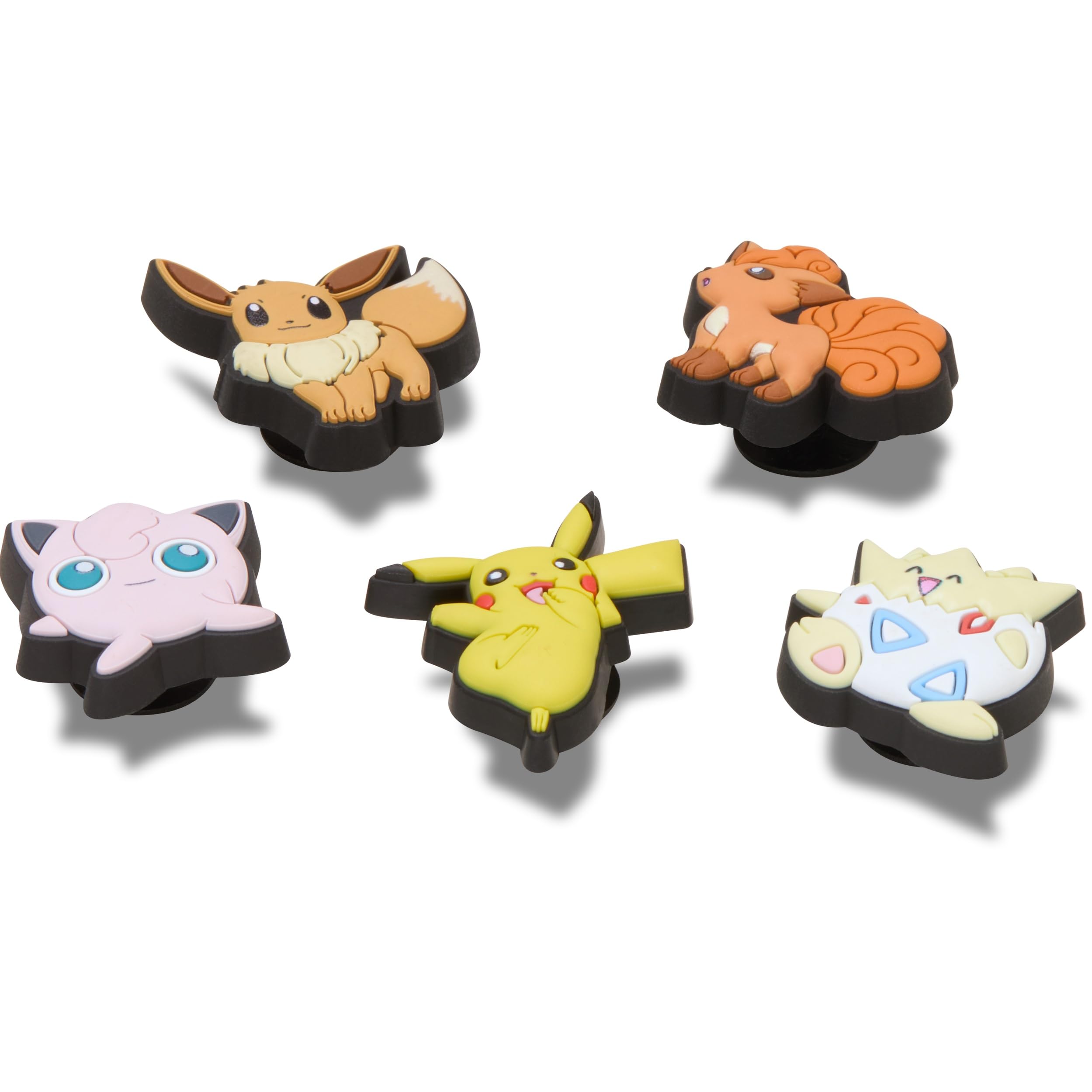 Crocs Unisex Pokemon Character 5-pak zawieszek do butów, wielokolorowe, jeden rozmiar, wielobarwny, Rozmiar Uniwersalny