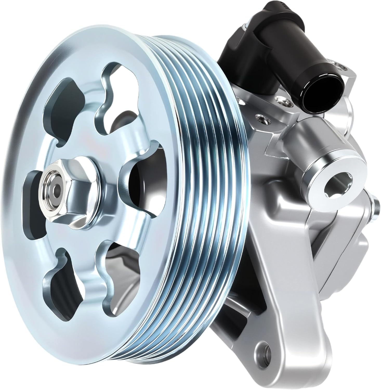 YOMALL Power Steering Pump with Pulley & Reservoir for 2003-2007 Honda Accord - OE 21-5341 Direct Fit Replacement