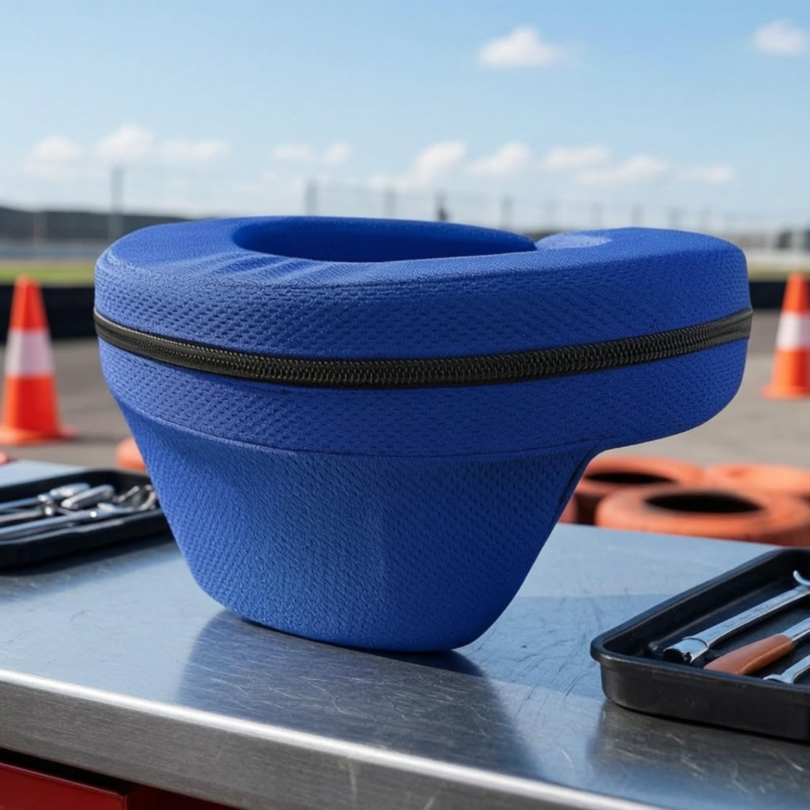 Paracollo con Cerniera Ergonomico Collare Collare per Sportivo Protettivo per Conducenti, Gare, Nero, Bambino
