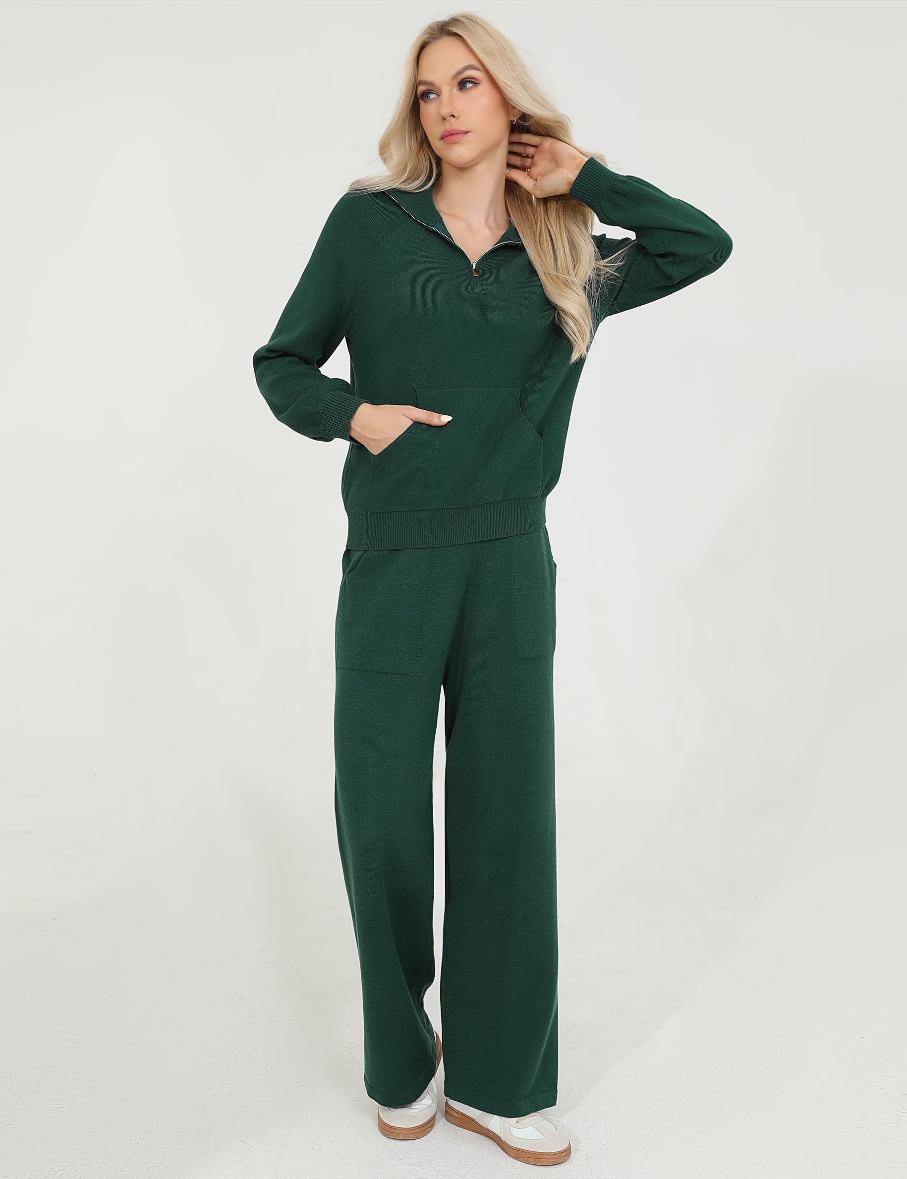 Totatuit Survêtement Femme Ensemble Jogging Tenues 2 pièces pour femmes | Manches Longues, Tenue Quotidienne, Facile à Associer, Style Polyvalent