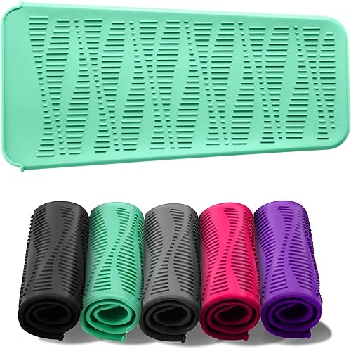 ZAXOP Alfombrilla de silicona resistente al calor, soporte de hierro plano, se utiliza como almohadilla resistente al calor y bolsa de