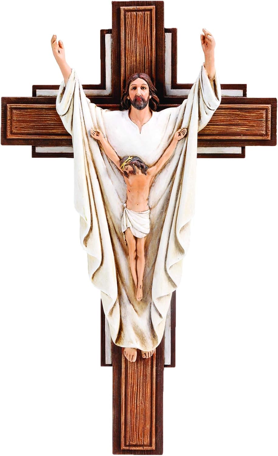 Joseph's Studio Roman 10" H He Is Risen Crucifix, Religious Gifts, Easter,