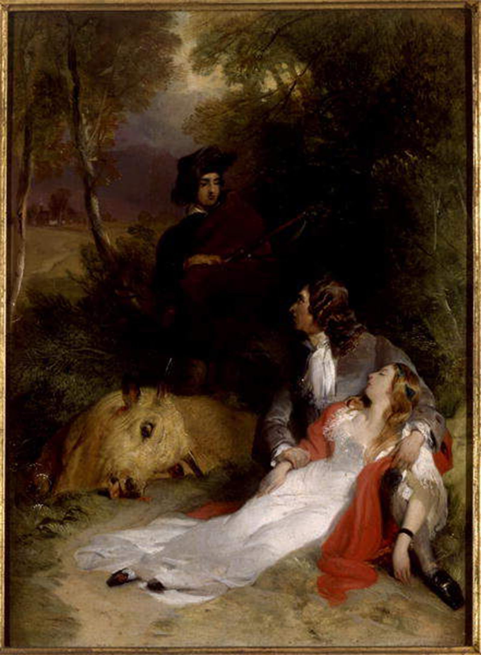 Posteriik No Frame Vintage Art Print Images Pictures Print The Bride Of Lammermoor By Edwin Landseer Modern Colour Posters For Office Home Decor 60X90cm