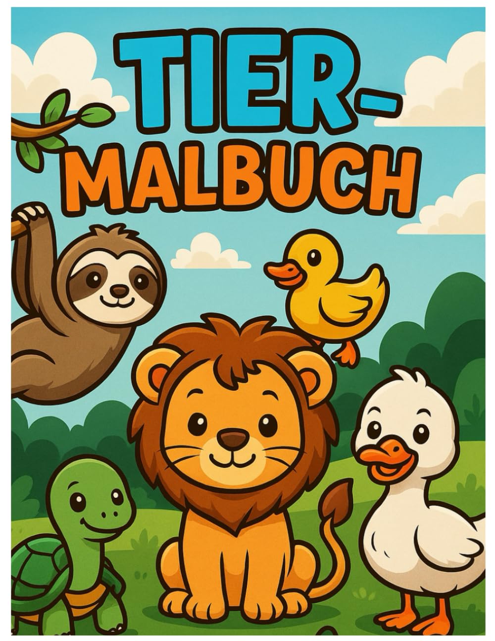 Großes Tiermalbuch