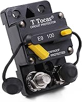 Vista 24 de E9 50 Amp Disyuntor con diseño de interruptor empotrado Protección IP67 impermeable DC 12V-72V 50A Reinicio manual UL montaje en superficie