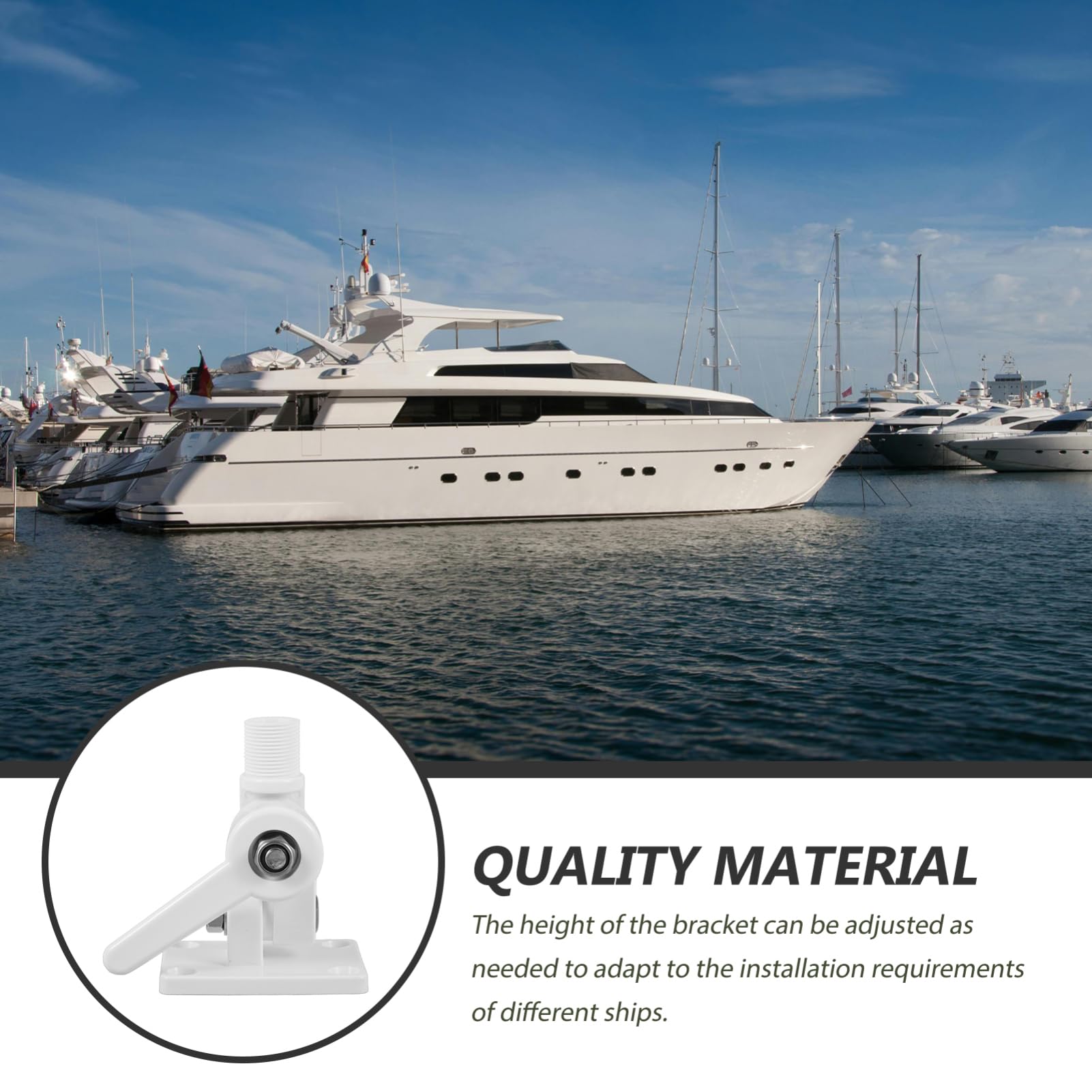 UPKOCH 3 per Antenna Regolabile Base Multi per Kayak e Barche Installazione Facile Accessori Nautici Affidabili per Equipaggiamenti