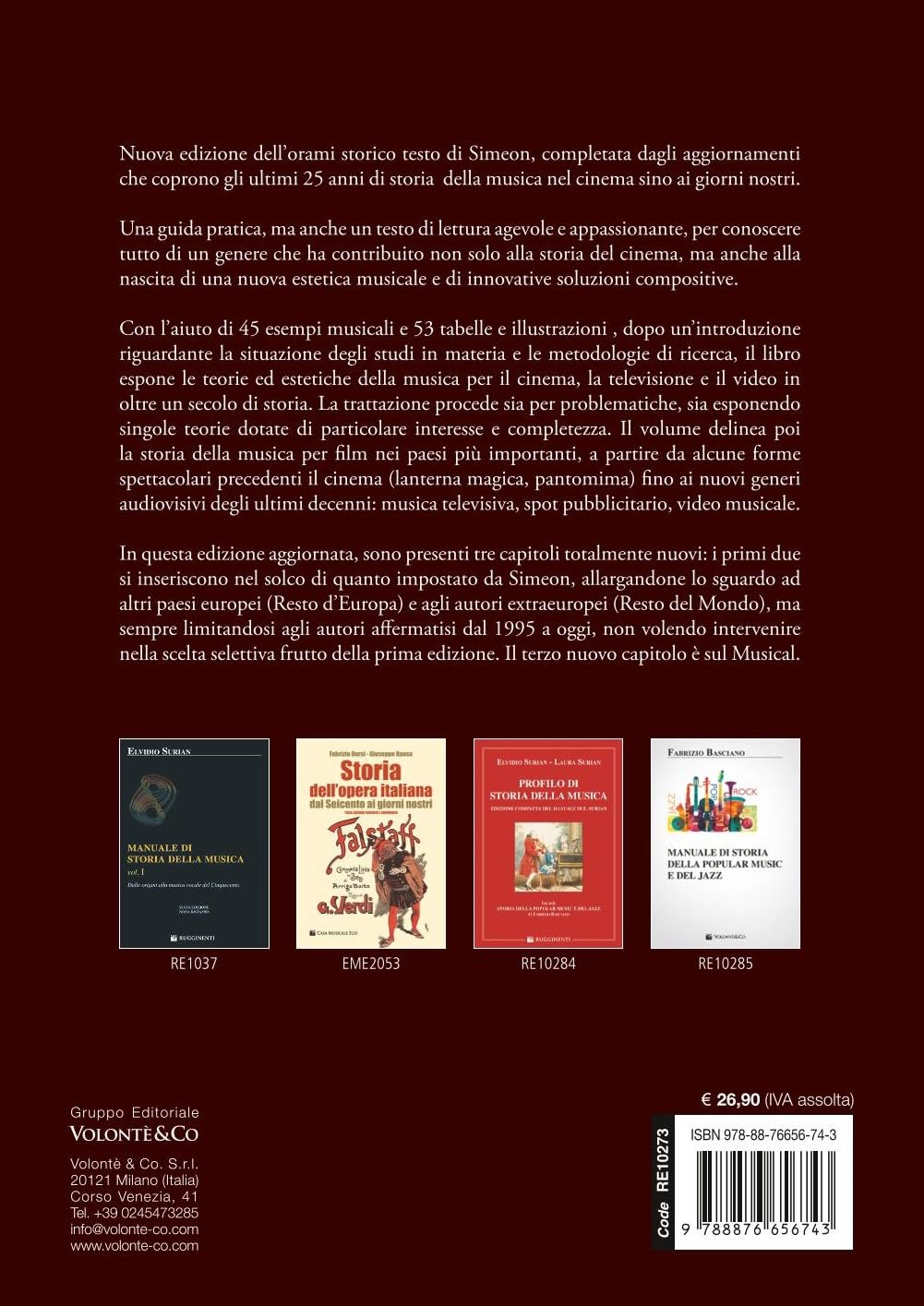 Manuale di storia della musica nel cinema. Storia, teoria, estetica della musica per il cinema, la televisione e il video. Nuova ediz.