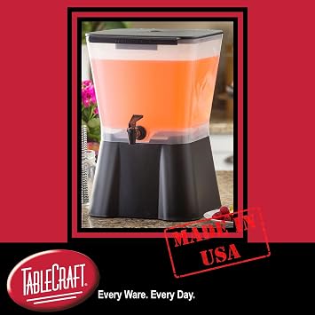 Tablecraft 3 Gal Slimline Beverage Dispenser