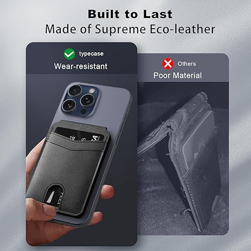Miniatura 6 de typecase Cartera magnética compatible con Magsafe cartera magnética para teléfono y tarjetero para Apple iPhone 15, 14, 13, 12 Pro Max, soporte