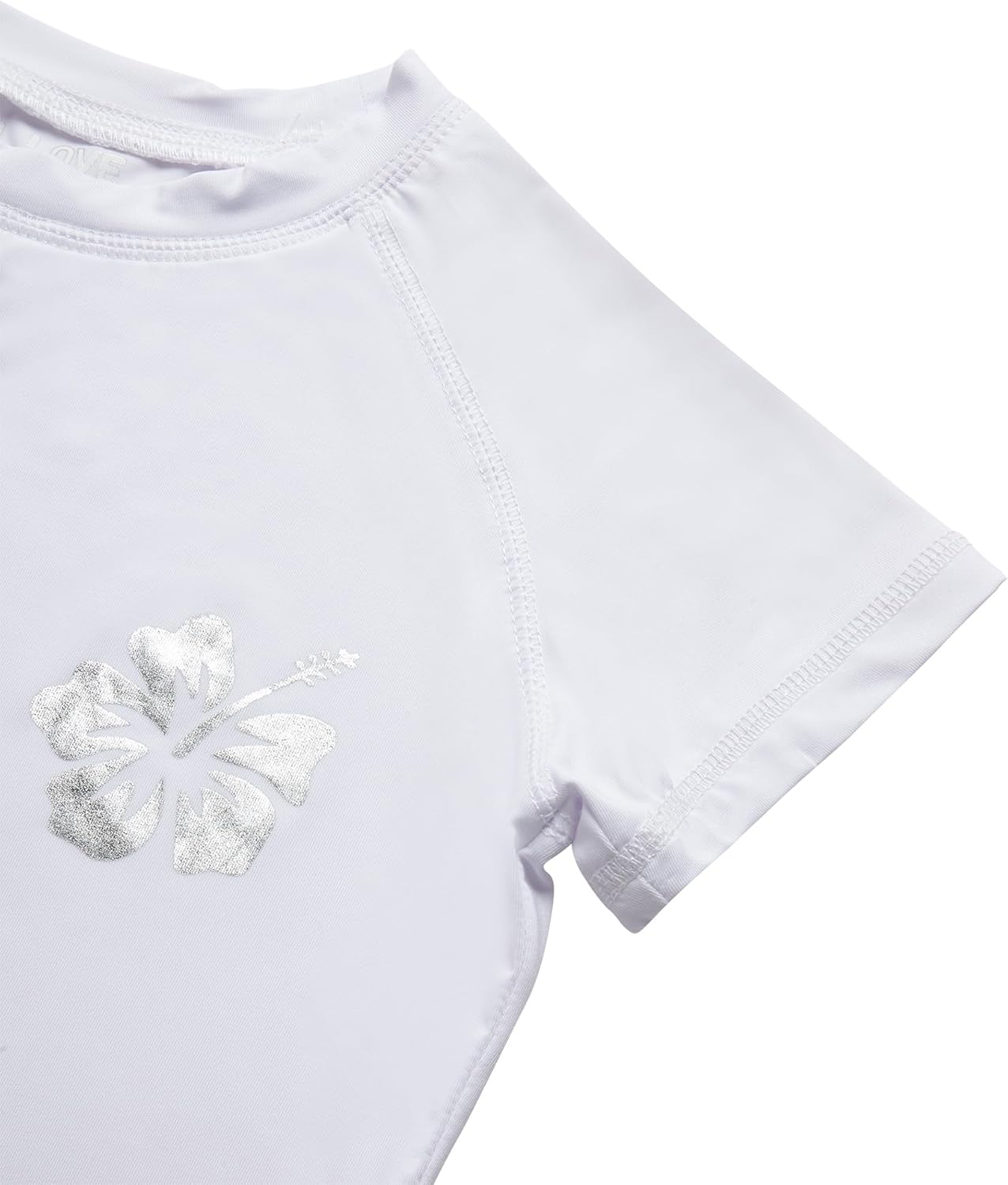 Real Love Toddler Girls Rash Guard - 2 Pack Quick Dry Sun Protection Swim Shirt Girls Short Sleeve Rash Guard Kids (2T-16) - Image 5