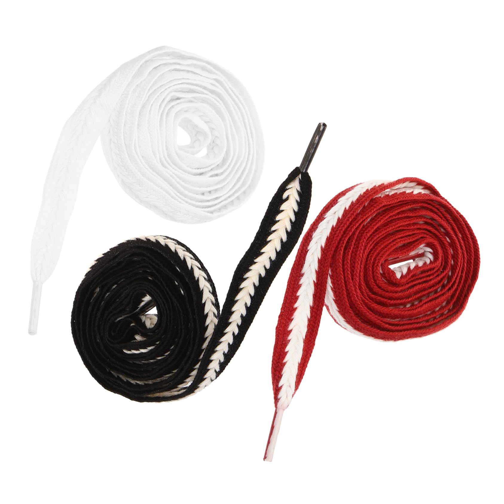 SHERCHPRY Cordones de trigo trenzado cordones de poliester cordón de dinero de alta densidad botas deportivas shoe laces cordones anchos cordones de zapatos anchos poliéster algodón
