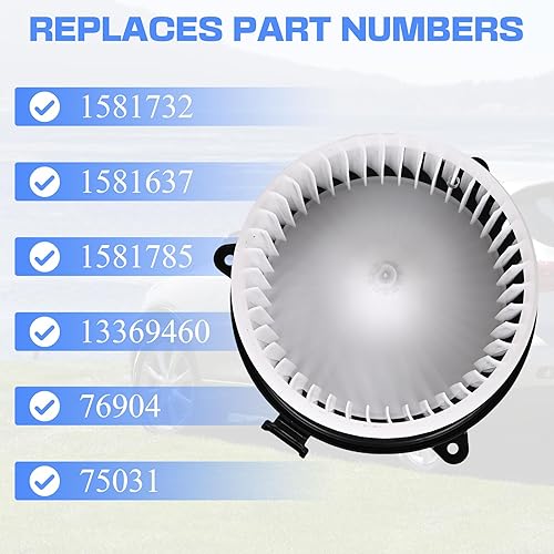 Miniatura 3 de Motor de soplador 700269 compatible con Chevy Cruze 2010-2016 Chevy Malibu 2010-2016 Buick LacrosseRegalAllure 2010-2016 Cadillac SRX 2010-2011 Saab