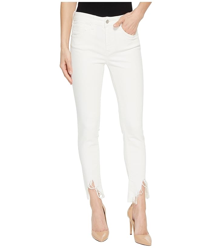 white fringe skinny jeans