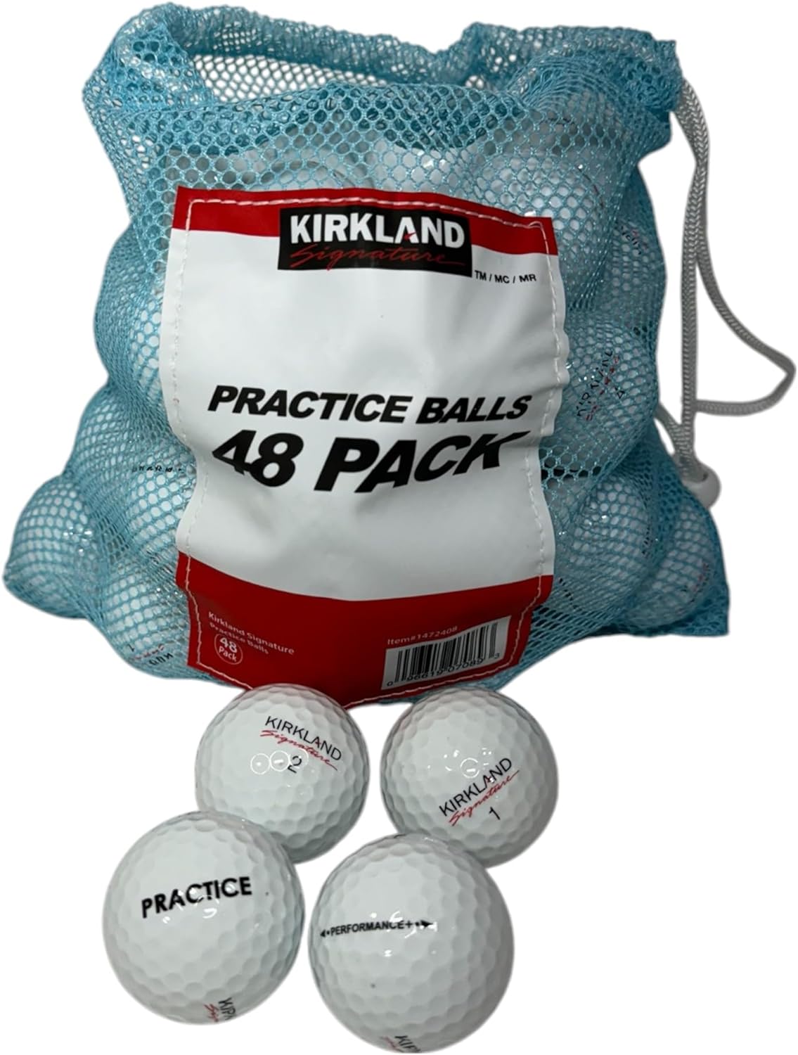 New Kirkland​ ​Golf​ ​Balls Signature​ ​Performance Plus Practice Urethane​ Cover Lot of 48