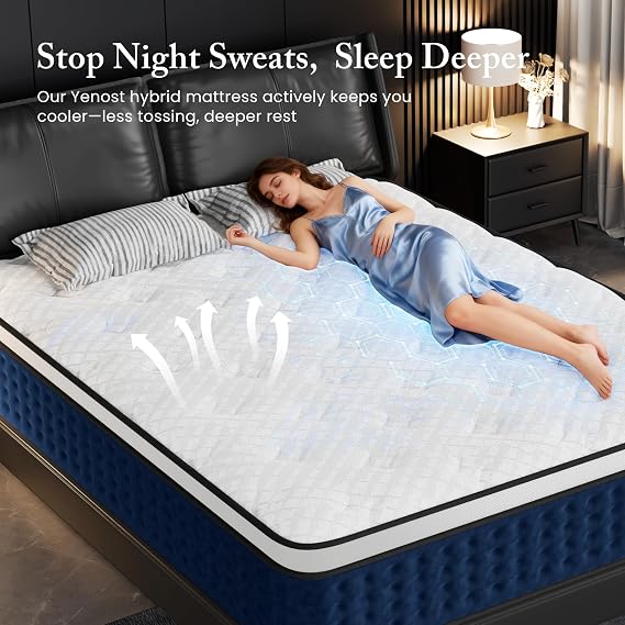 PUBPLON Twin Mattress, 12 Inch Hybrid Twin Size Mattress in a Box with Gel Memory Foam [New Version], Individually Pocket Coils Springs, Pressure Relief Motion Isolation, Edge Support, Medium Firm