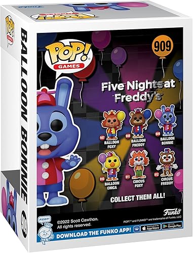 Miniatura 3 de Funko Pop! Games: Five Nights at Freddy's - Balloon Bonnie The Rabbit - Figura de vinilo coleccionable - Idea de regalo - Producto oficial - Fans de