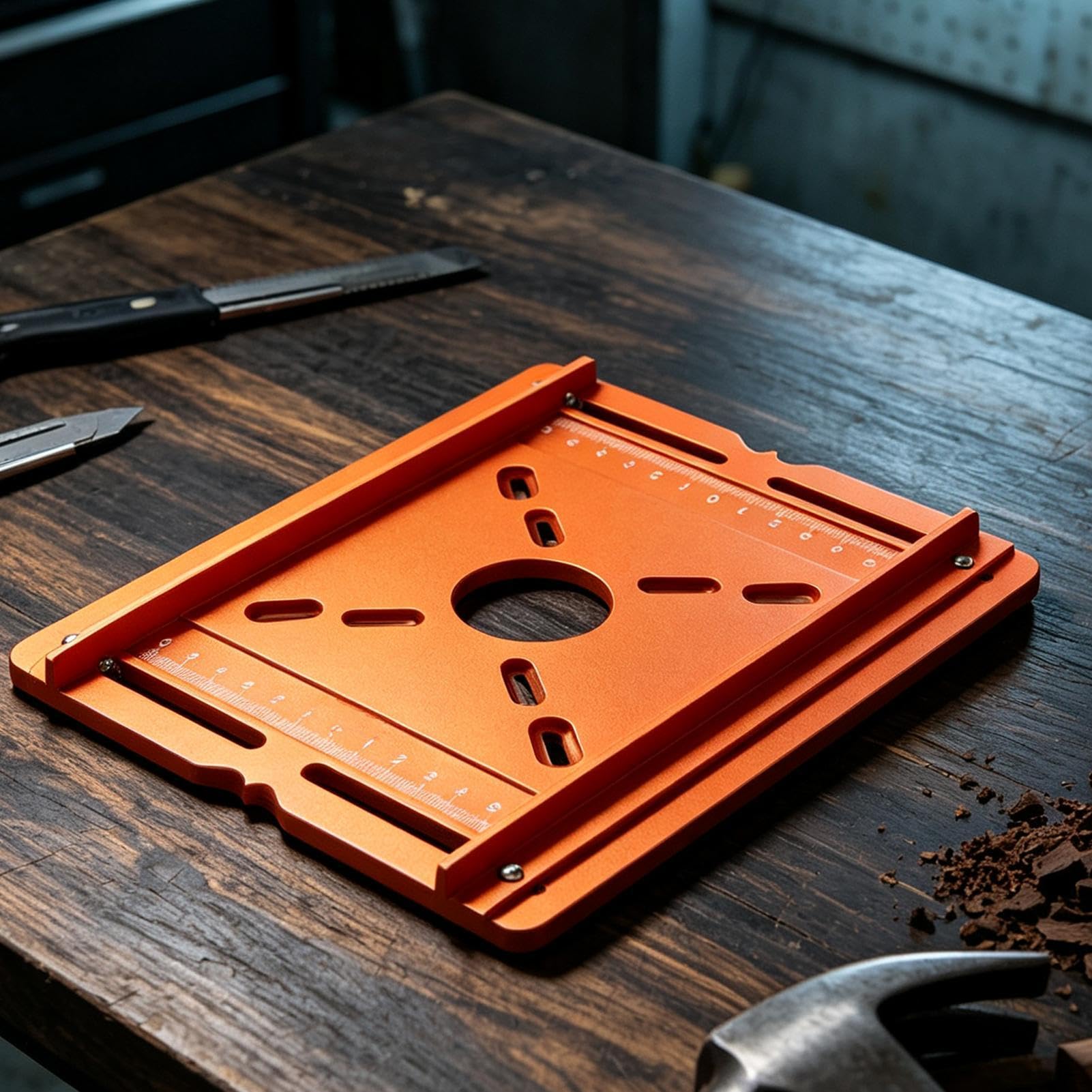 Router Table Insert Plate | Aluminum Accurate Stable Anti-Slip | Router Mounting Plate | For Woodworking Cabinet Engraving Joint