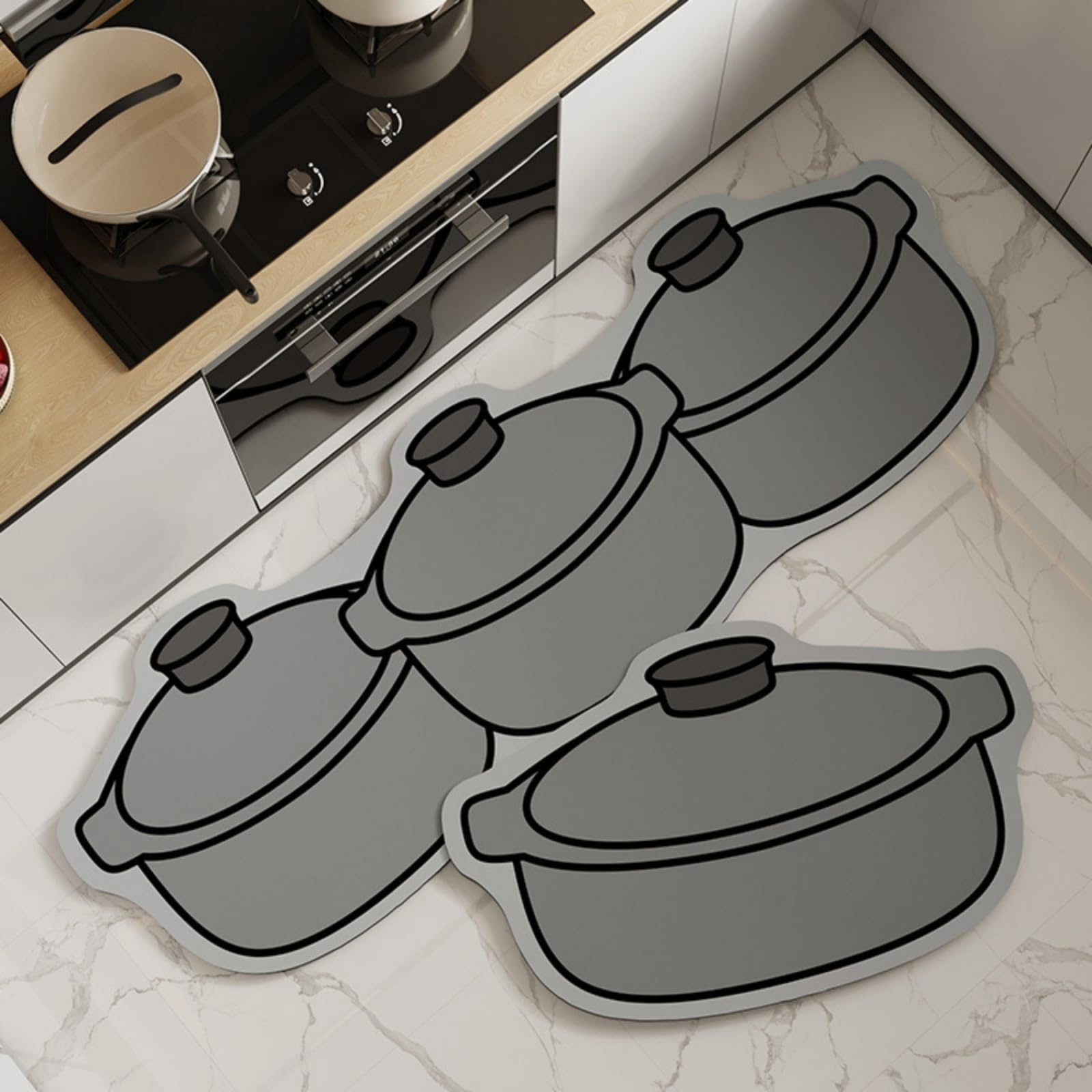 Tapis cuisine antidérapant lot de 2 grand confort lavable et étanche aux huiles