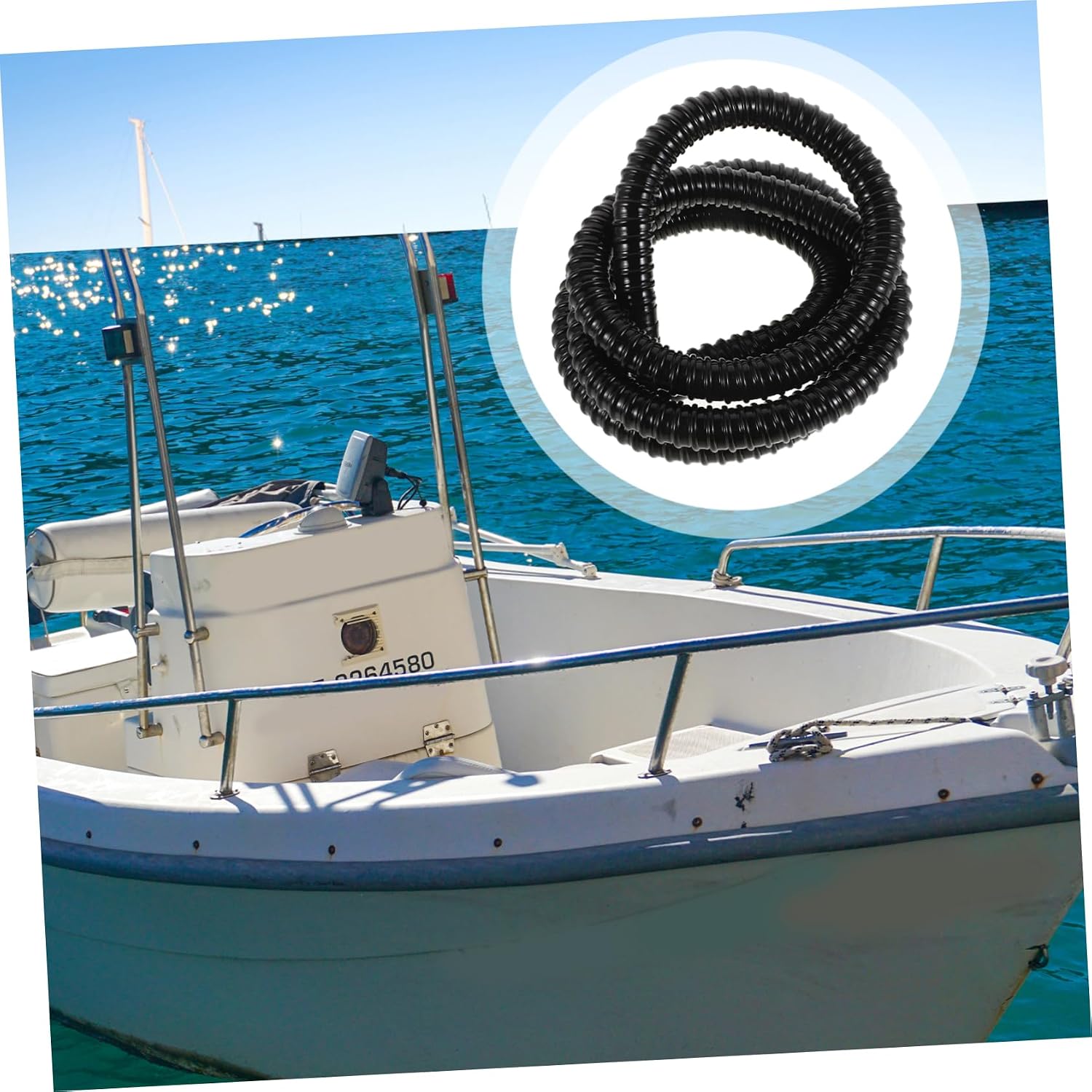 Ciieeo 1set Flexible Drain Hose Kit Bilge Water Drain Pipe for Boats and Rvs Water Removal Wide Compatibility Construction
