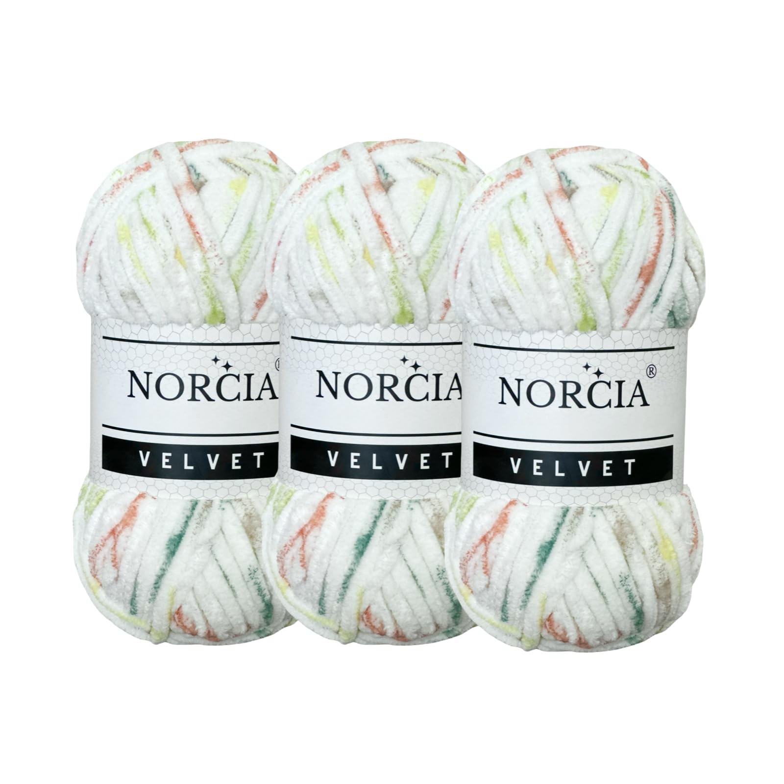 Soft Velvet Yarn Chenille Yarn for Crocheting Super Bulky 3x100g (3x74.3 yds) Baby Blanket Yarn for Knitting Amigurumi Yarn for Crochet Weaving Craft