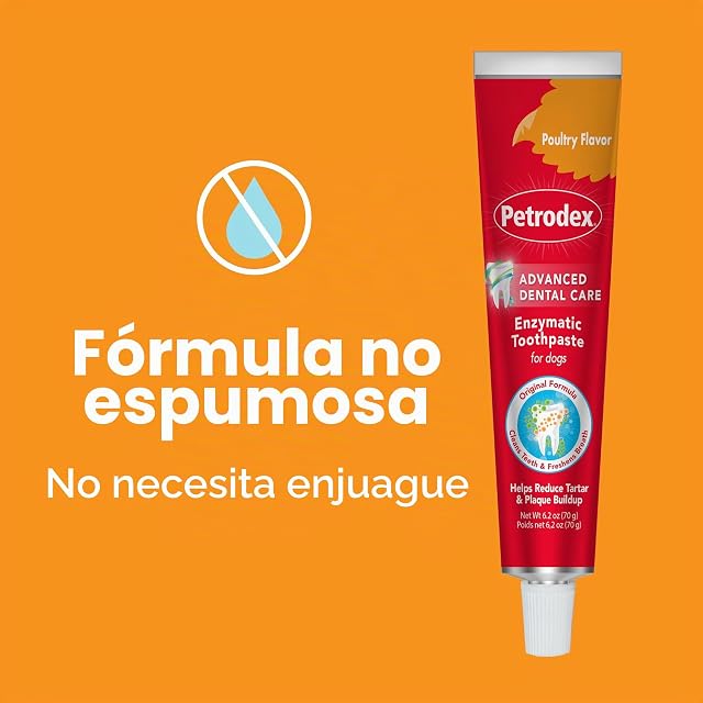 Foto 5 de 5 de Petrodex Advanced Dental Enozymatic Toothpaste Poultry Flavor for Dogs 6.2 oz
