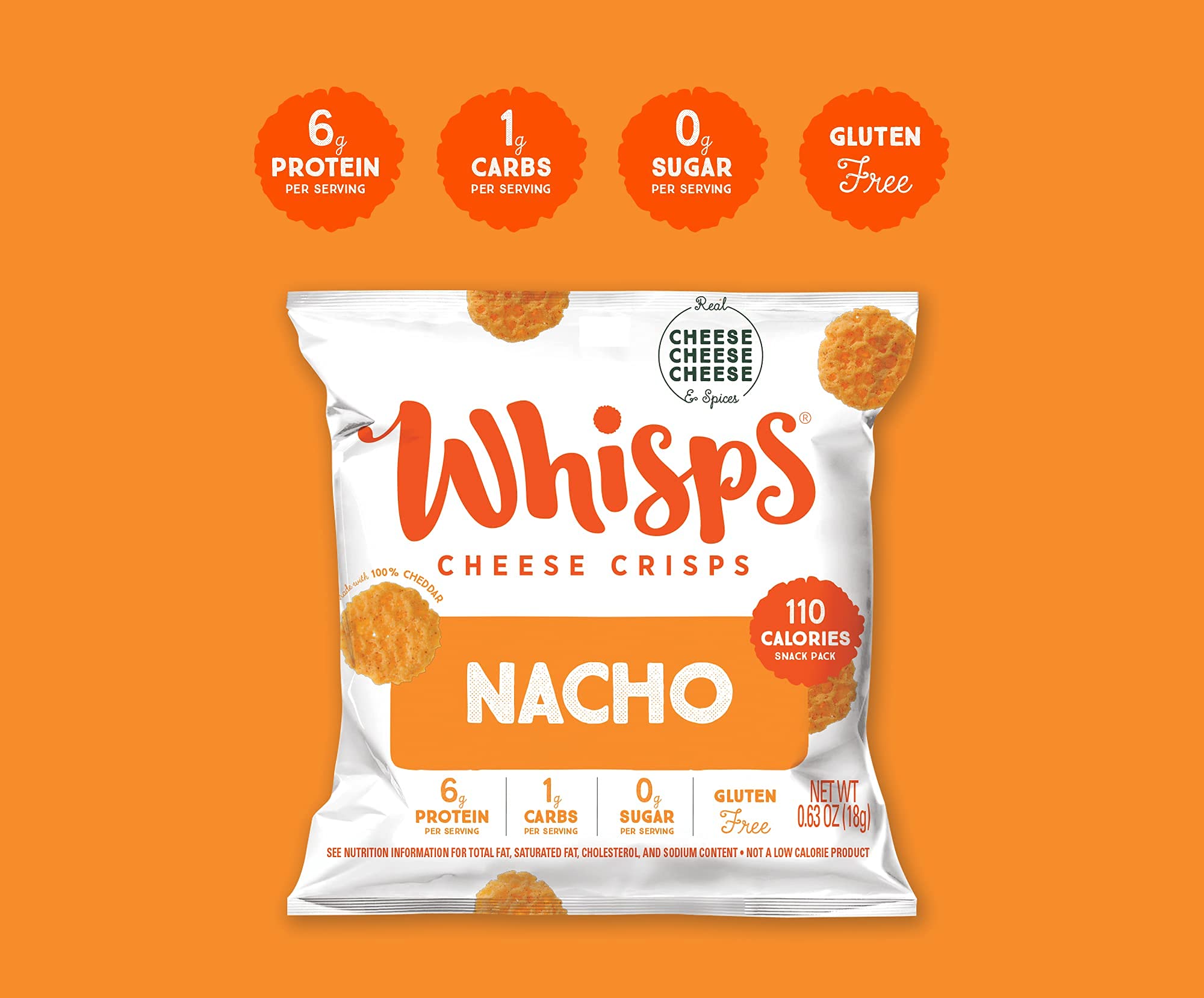 Buy Whisps Cheese Crisps Parmesan, Nacho, Ranch, & Cheddar Cheese