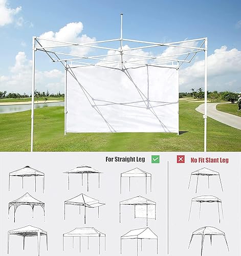 Miniatura 6 de SCOCANOPY SunWall - Marco de toldo desplegable de 10 x 10 pulgadas, paquete de 3 solo pared lateral (morado)