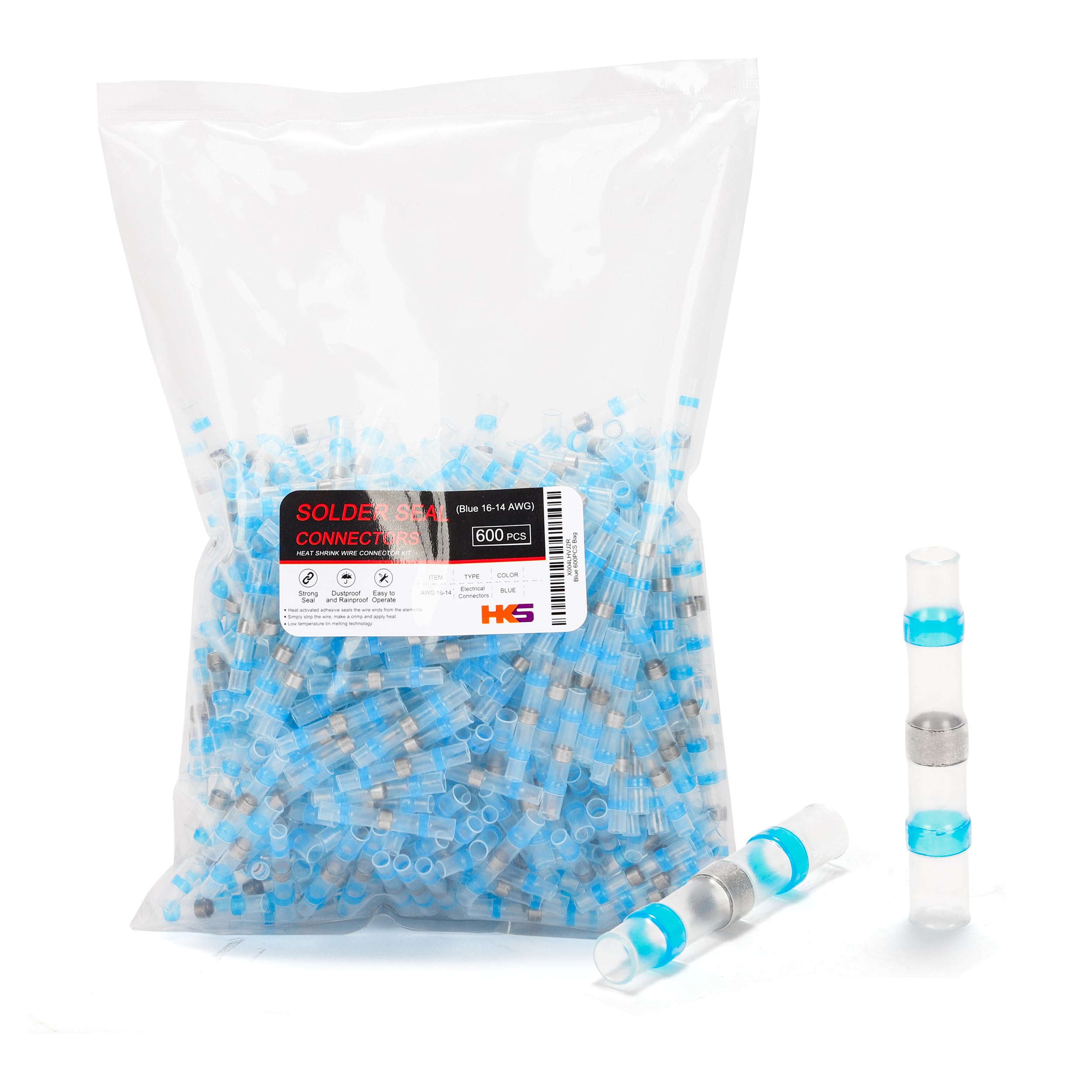 Conectores de alambre de sellado de soldadura HKS aislados para reparar cables sulfatados azul 7