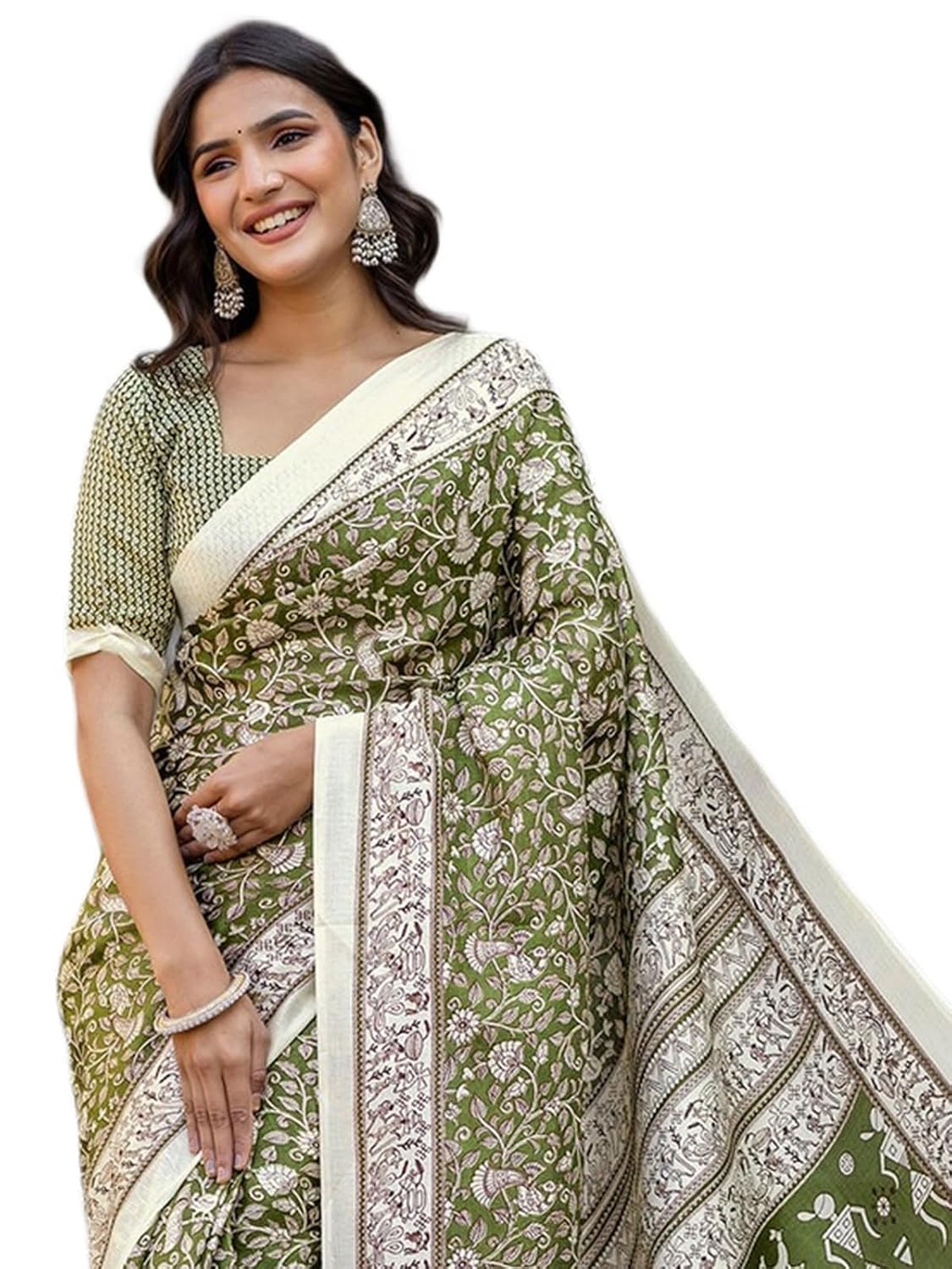 SIRIL Women's Khadi Cotton Printed Saree With Unstitched Blouse Piece - Review, Price and Buying Guide